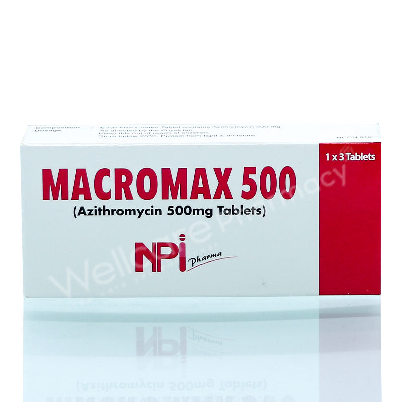 Macromax 500mg Tablet 3'S