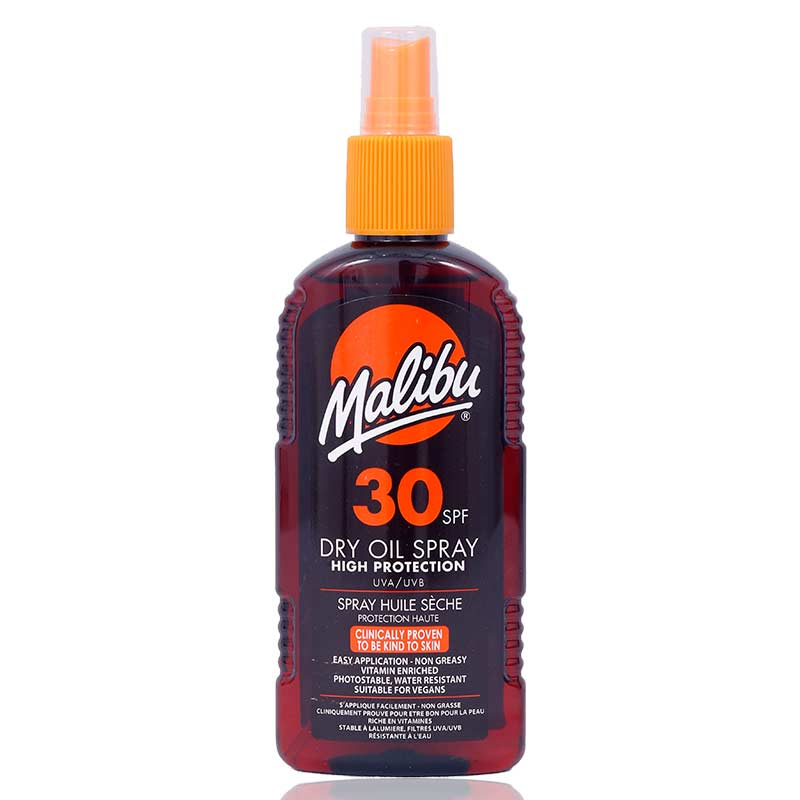 Malibu Spf30 Dry Oil Spray 200Ml Malibu Spf30 Dry Oil Spray 200Ml