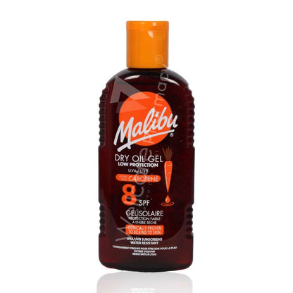 Malibu Spf8 Dry Oil Gel With Carotene 200Ml