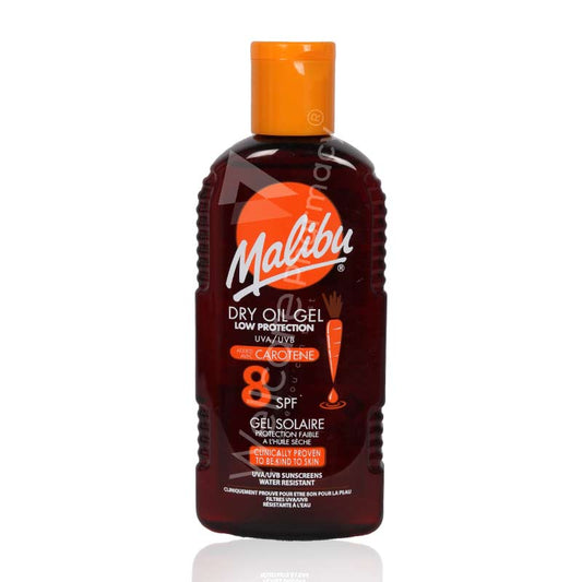 Malibu Spf8 Dry Oil Gel With Carotene 200Ml
