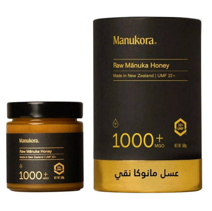 MANUKORA RAW MANUKA HONEY 1000+MGO 500G - Wellcare Pharmacy