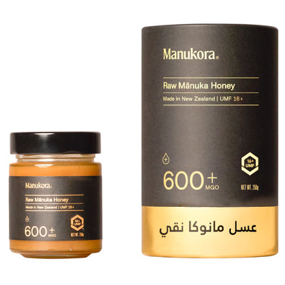 Manukora Raw Manuka Honey 600+mgo 250g 