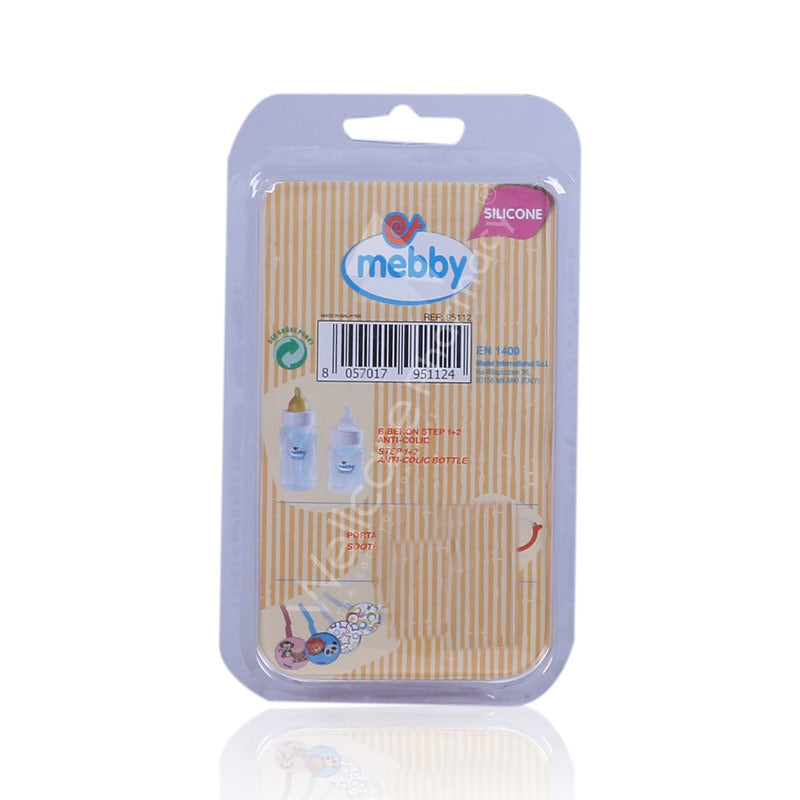 Mebby Silicone Gommolo Anatomical Soother Pink 6Month Plus