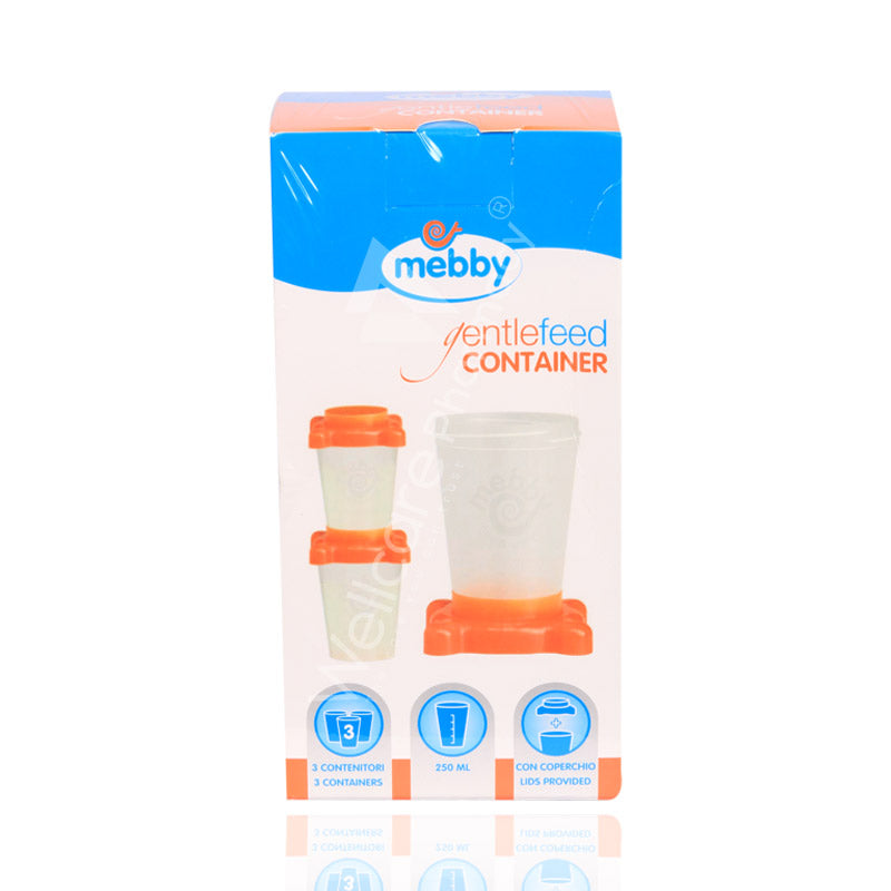 Mebby Gentle Feed Container 250Ml 3'S