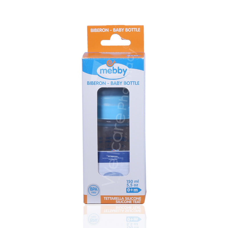 MEBBY PLASTIC FEEDING BOTTLE PP 0 MONTHS 150ML