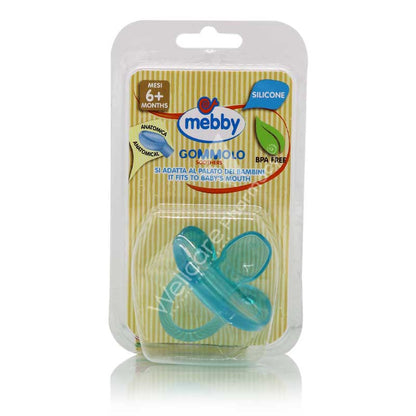 Mebby Silicone Gommolo Anatomical Soother Blue 6 Month Plus