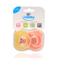 Mebby Silicone Soother 2'S 6M+