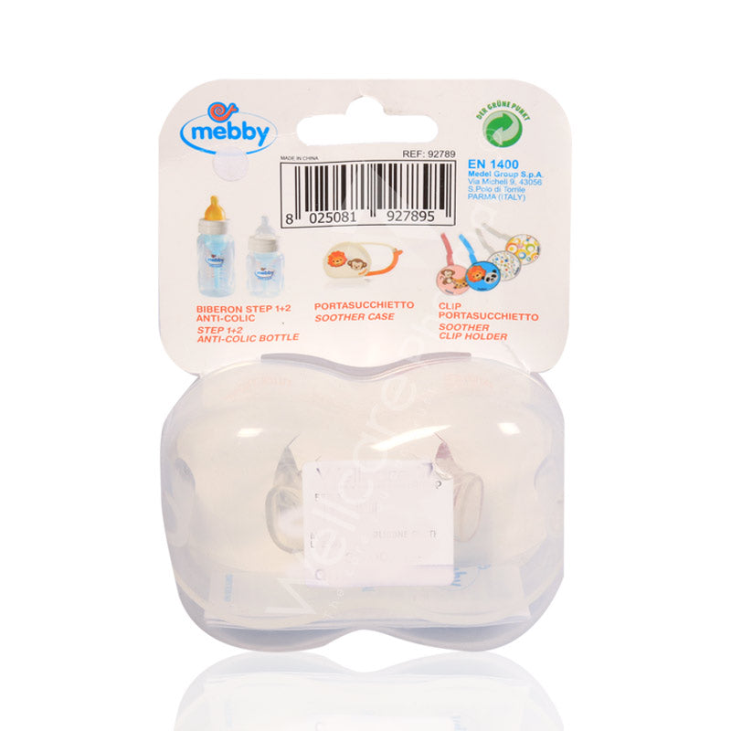 Mebby Silicone Soother Girl 2'S 0-6Months
