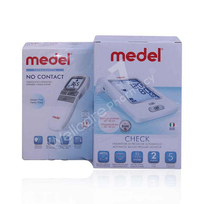 Medel Check Automatic B/P Monitor + Medel Non Contact Forehead Thermometer