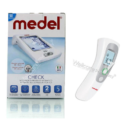 Medel Check Automatic B/P Monitor + Medel Non Contact Forehead Thermometer