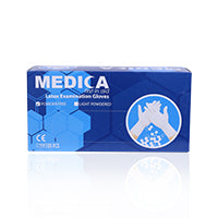 Disposable Latex Gloves Powder Free Medium 100'S