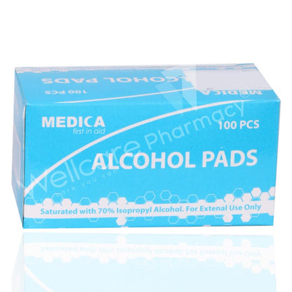 Medica Energy Alcohol Pads 100'S