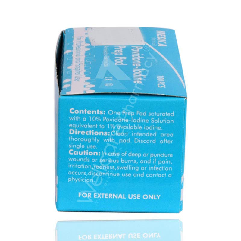 Medica Povidone Iodine Prep Pad100'S
