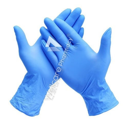 MEDICAL DISPOSABLE NITRILE EXAMINATION GLOVES POWDER FREE LARGE 100'S