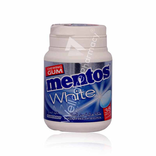 Mentos White Chewing Gum Peppermint 38'S