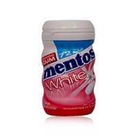 Mentos White Chewing Gum Strawberry 72'S