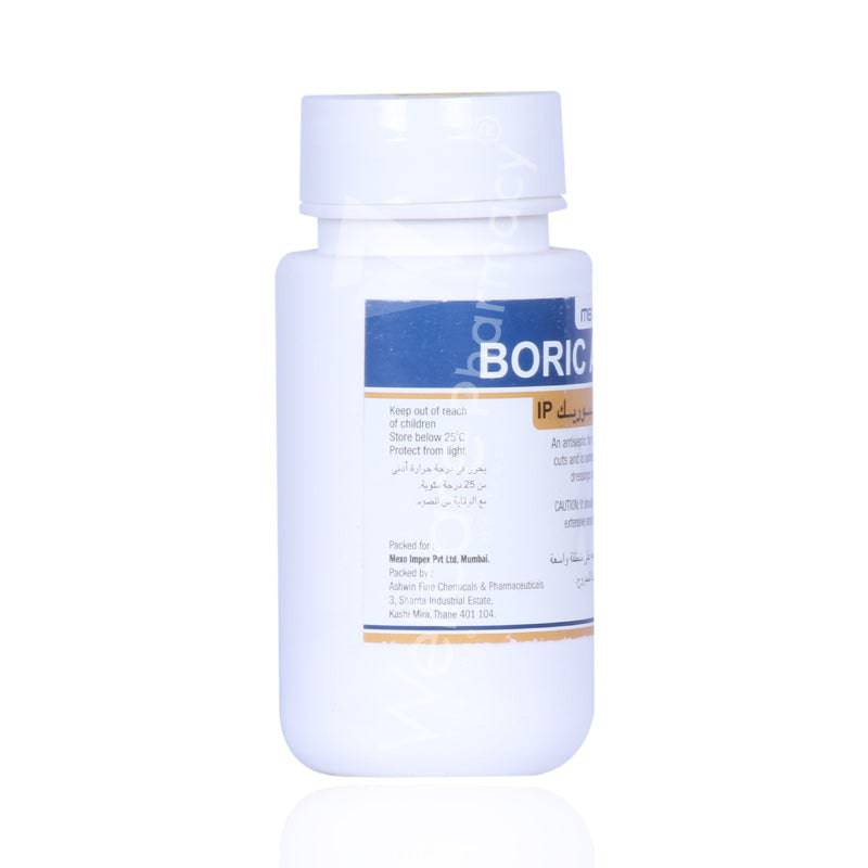 Mexo Boric Acid Powder 100Gm Mexo Boric Acid Powder 100Gm