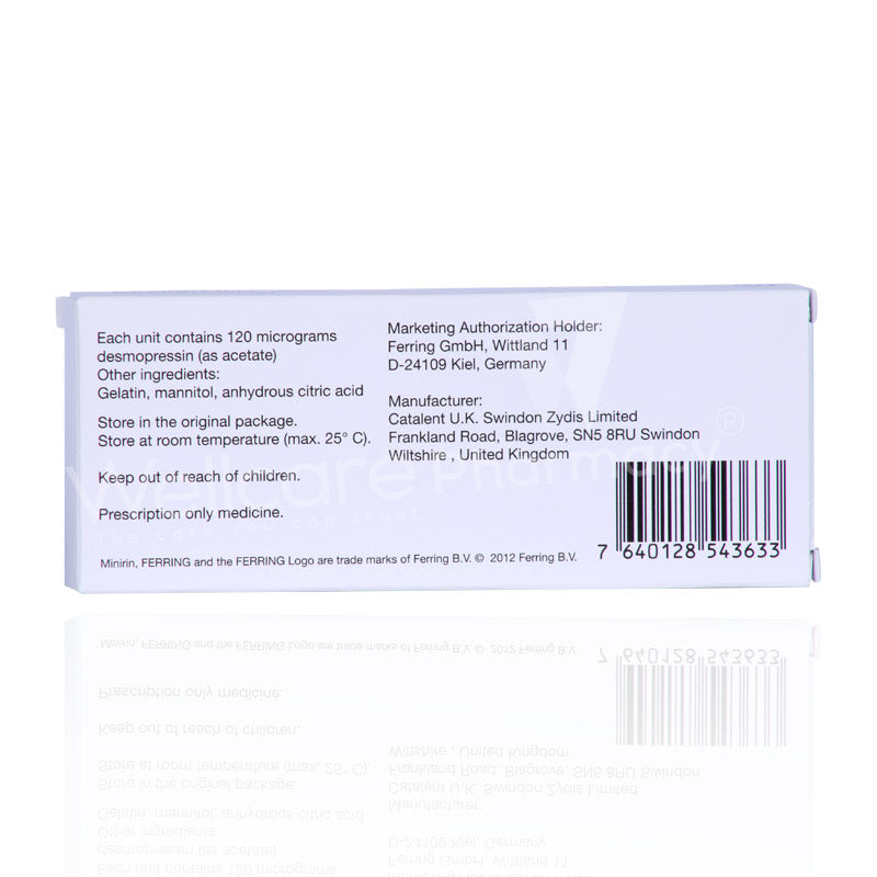 Minirin Melt 120mcg Tablets 30'S