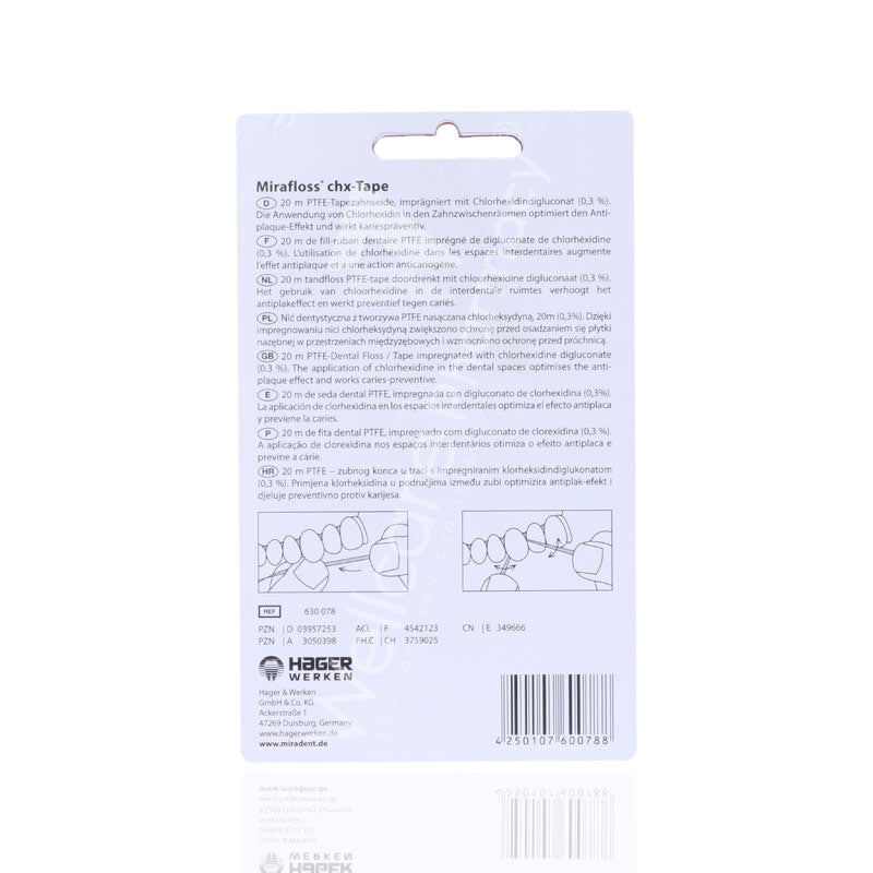 Miradent Miraflox Chlorhexidine Tape 20M