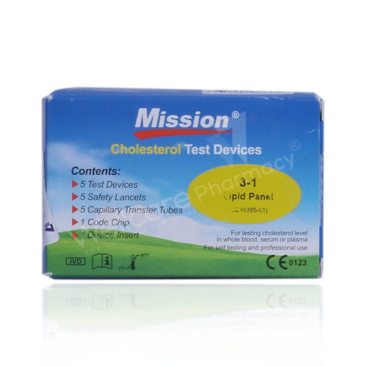 Mission Lipid Panel Strips 5'S