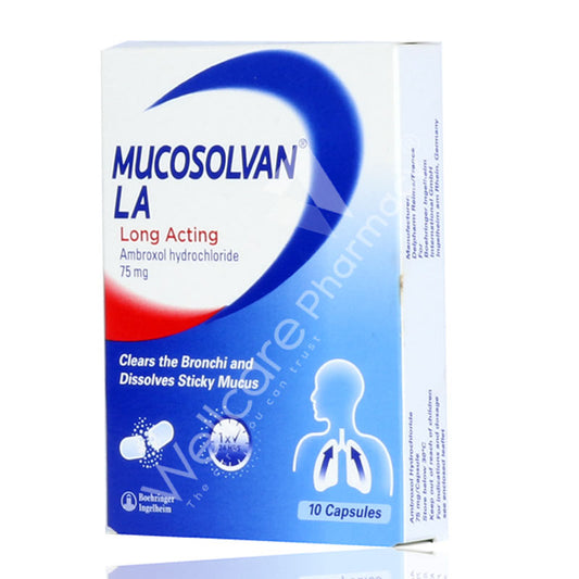 Mucosolvan Long Acting 75Mg Capsules 10'S