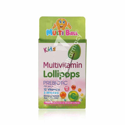 Multiball Kids Multivitamin Lollipops 7'S