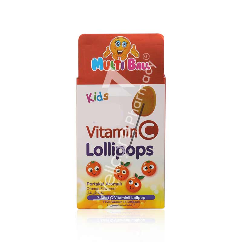 Multiball Kids Vitamin C Lollipops 7'S