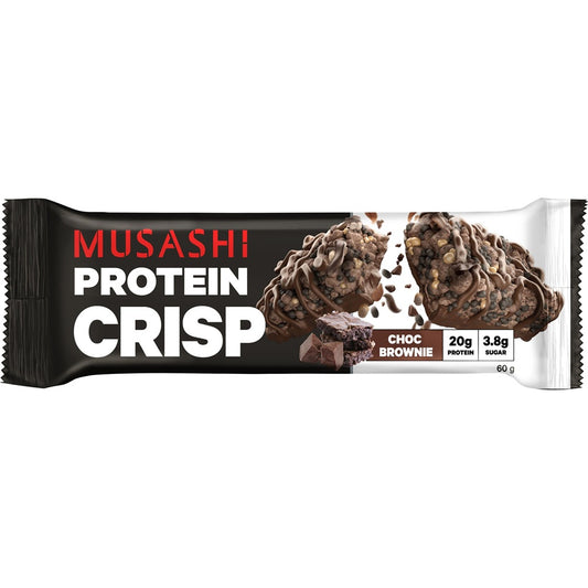 Musashi Protein Crisp Bars Choc Brownie 60g