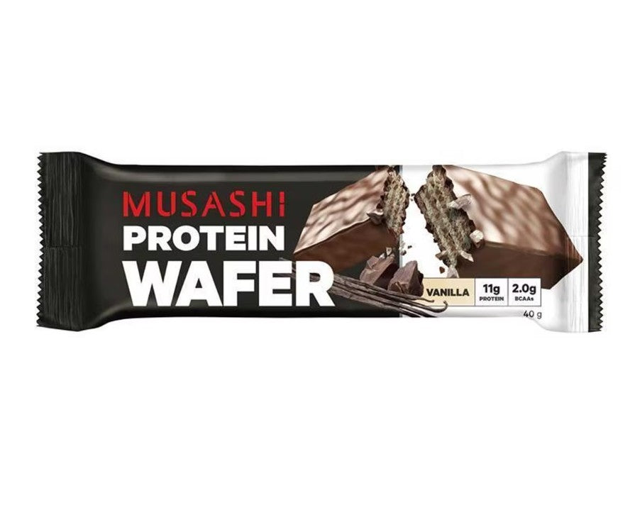 Musashi Protein Wafer Bars Vanilla 40g Musashi Protein Wafer Bars Vanilla 40g