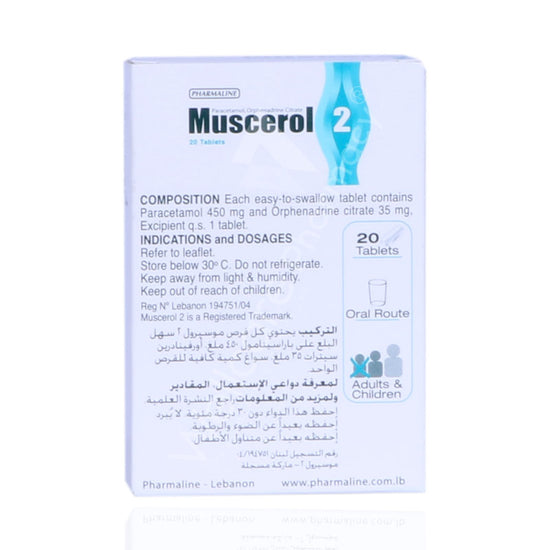 Muscerol 2 Tablets 20'S