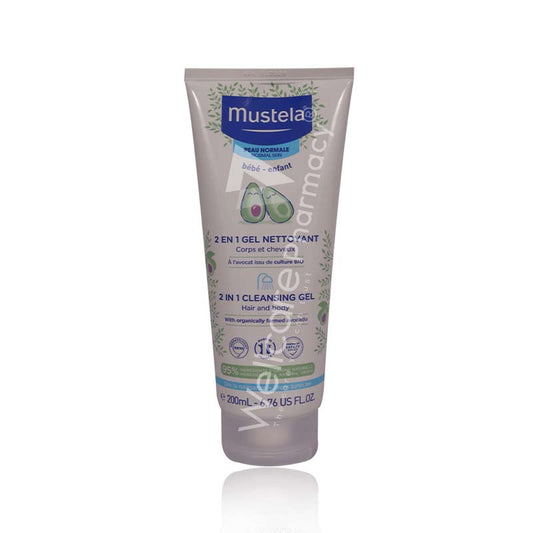 Mustela 2 In 1 Hair & Body Wash 200ml - Wellcare Pharmacy