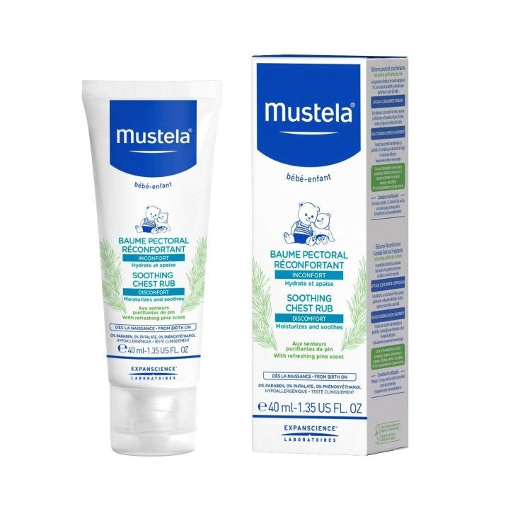 Mustela Soothing Chest Rub 40Ml Mustela Soothing Chest Rub 40Ml