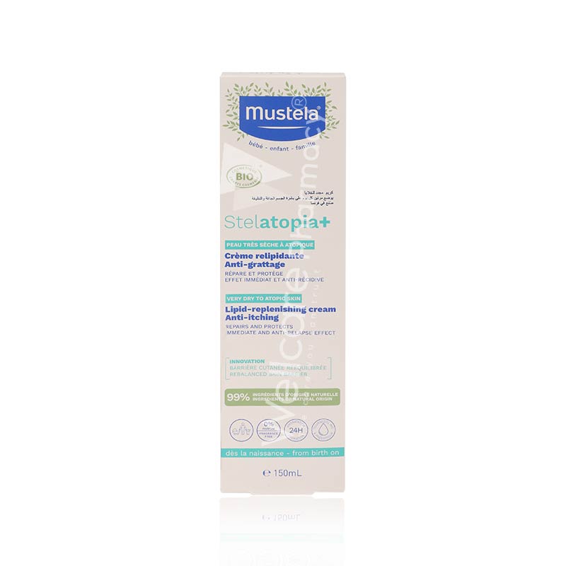 Mustela Stelatopia+ Lipid-Replenishing Cream 150Ml