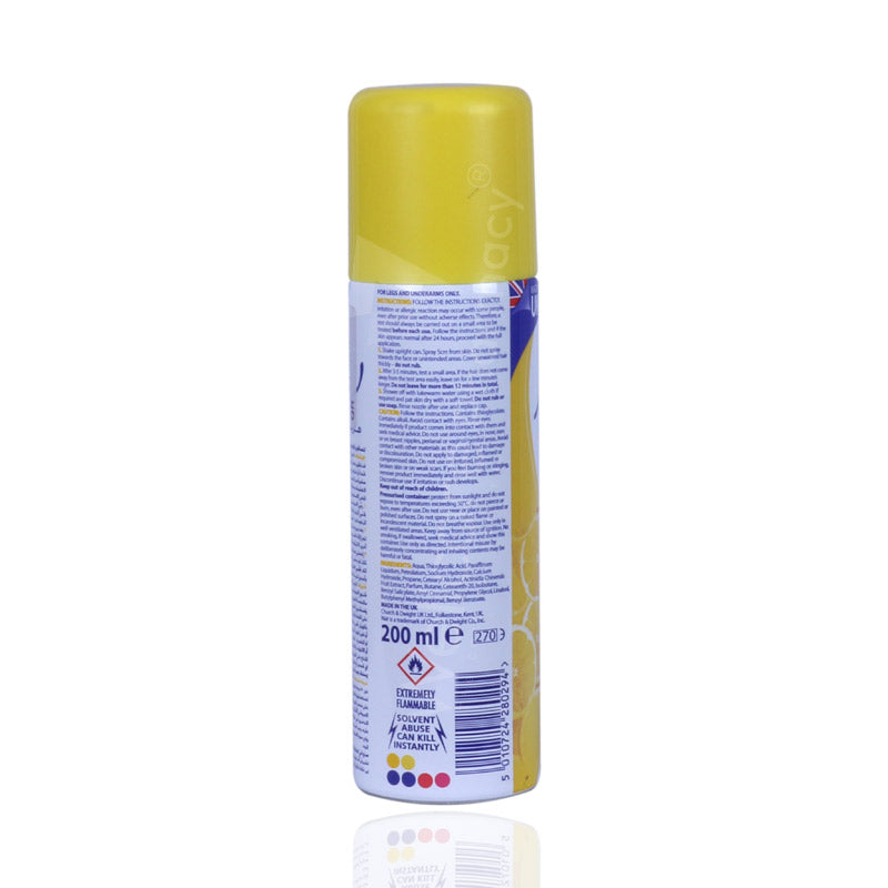 Nair Hair Remover Spray Lemon 200m