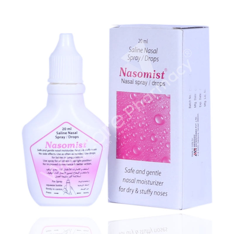 Nasomist Saline Nasal Drops And Spray 20Ml