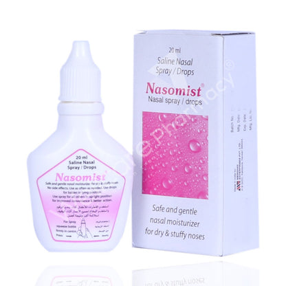 Nasomist Saline Nasal Drops And Spray 20Ml