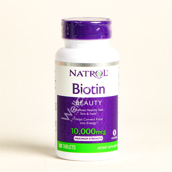 NATROL BIOTIN 10,000MCG TABLETS 100'S