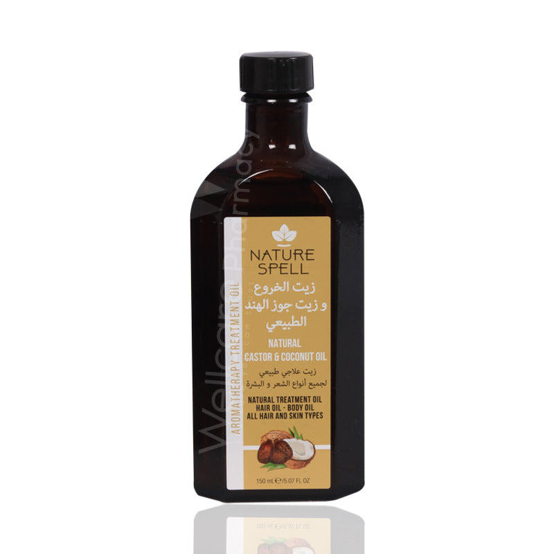 Nature Spell Natural Castor&Coconut Hair&Body Oil 150Ml