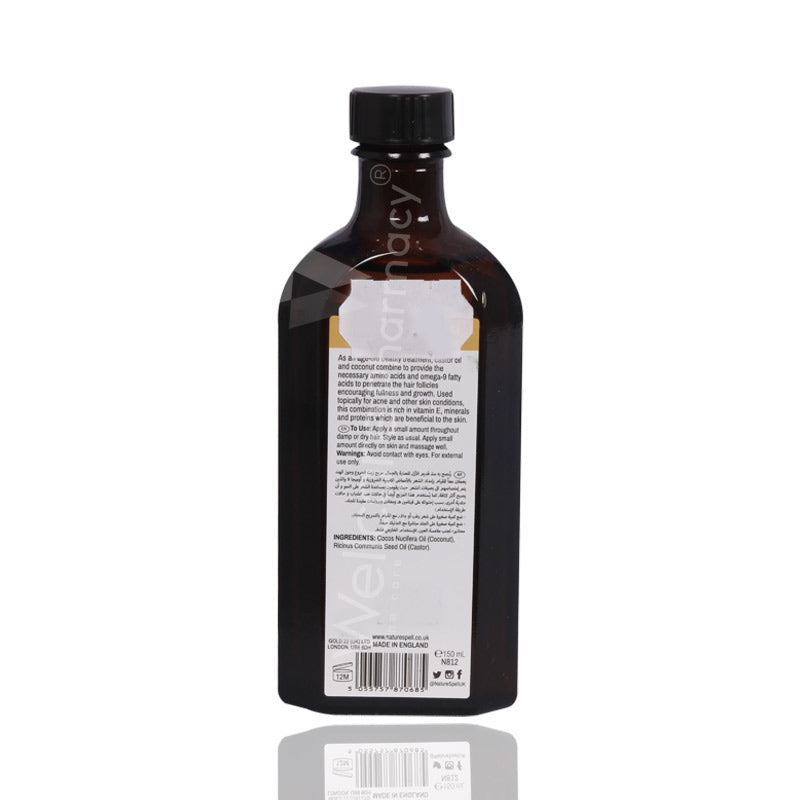 Nature Spell Natural Castor&Coconut Hair&Body Oil 150Ml