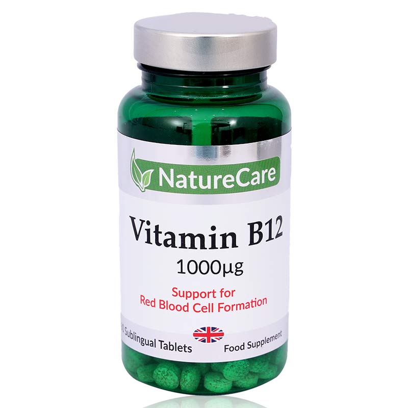 Naturecare Vitamin B12 1000mcg Sublingual Tablets 60'S