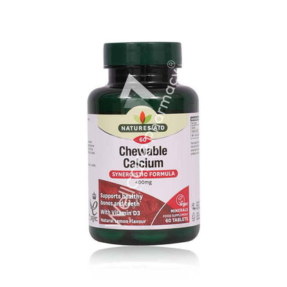 Natures Aid Calcium 400Mg Chewable Tablets 60'S