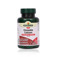 Natures Aid Calcium 400mg Chewable Tablets 60'S