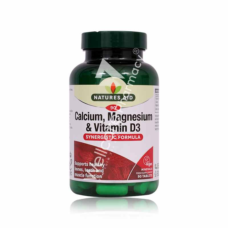 Natures Aid Calcium,Magnesium & Vitamin D3 Tablets 90'S