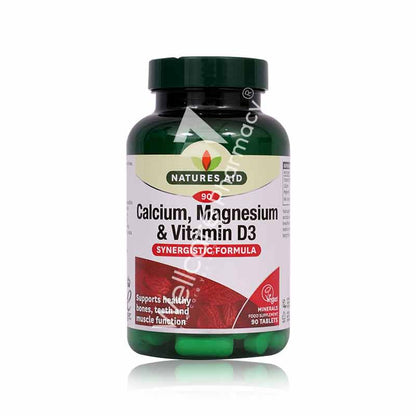 Natures Aid Calcium,Magnesium & Vitamin D3 Tablets 90'S