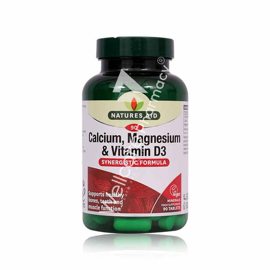 Natures Aid Calcium,Magnesium & Vitamin D3 Tablets 90'S