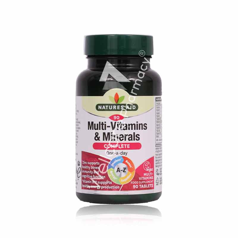 Natures Aid Complete Multivitamins & Minerals Tablets 90'S