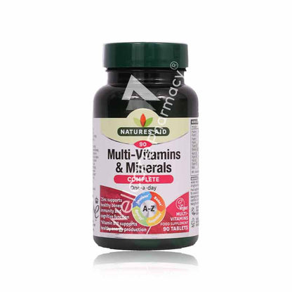 Natures Aid Complete Multivitamins & Minerals Tablets 90'S