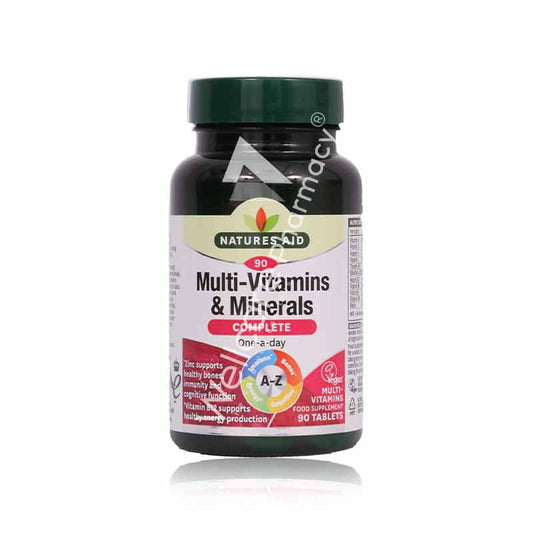 Natures Aid Complete Multivitamins & Minerals Tablets 90'S