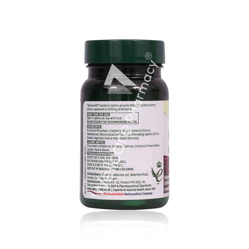 Natures Aid Cranberry 5000Mg Tablets 30'S