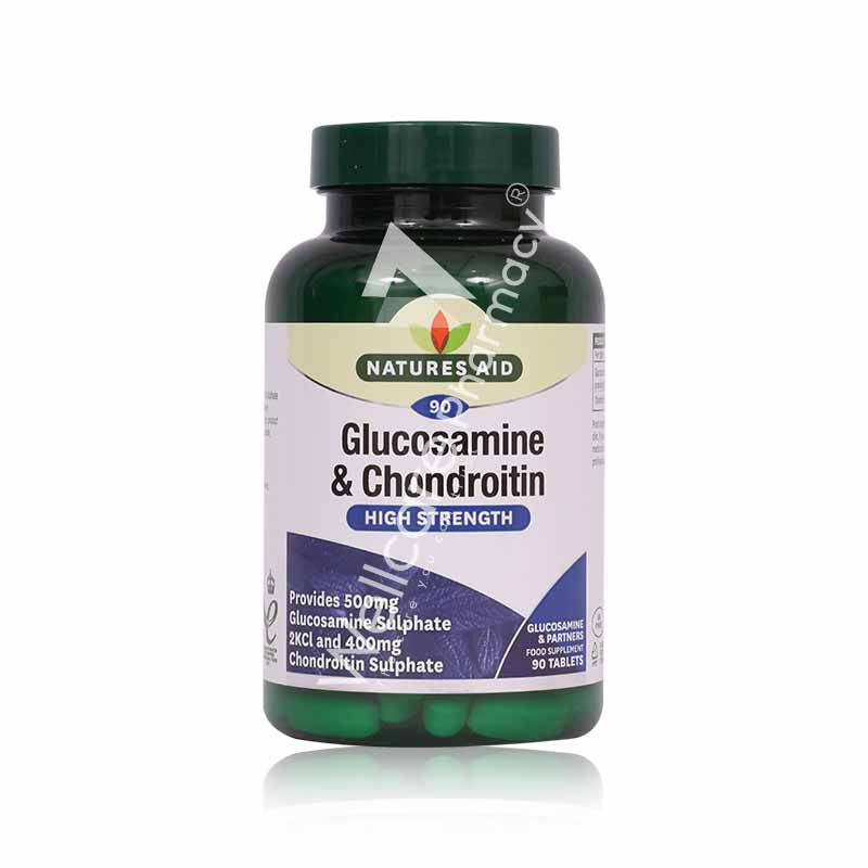 Natures Aid Glucosamine & Chondroitin Tablets 90'S Natures Aid Glucosamine & Chondroitin Tablets 90'S